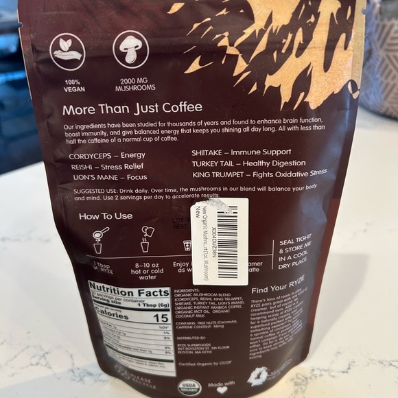 Mushroom Coffee - Brown and Orange - Picture 2 of 3